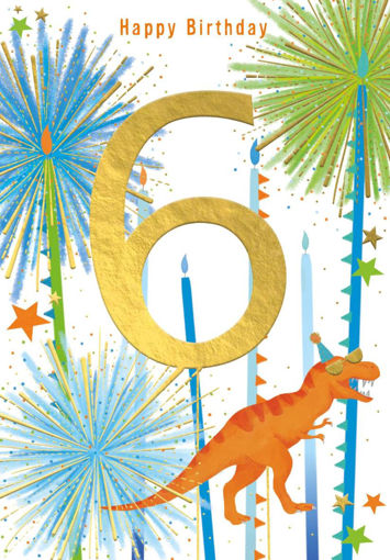 Picture of 6TH BIRTHDAY CARD DINOSAUR